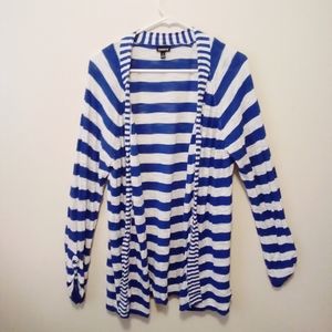 TORRID open front striped cardigan - size 1
